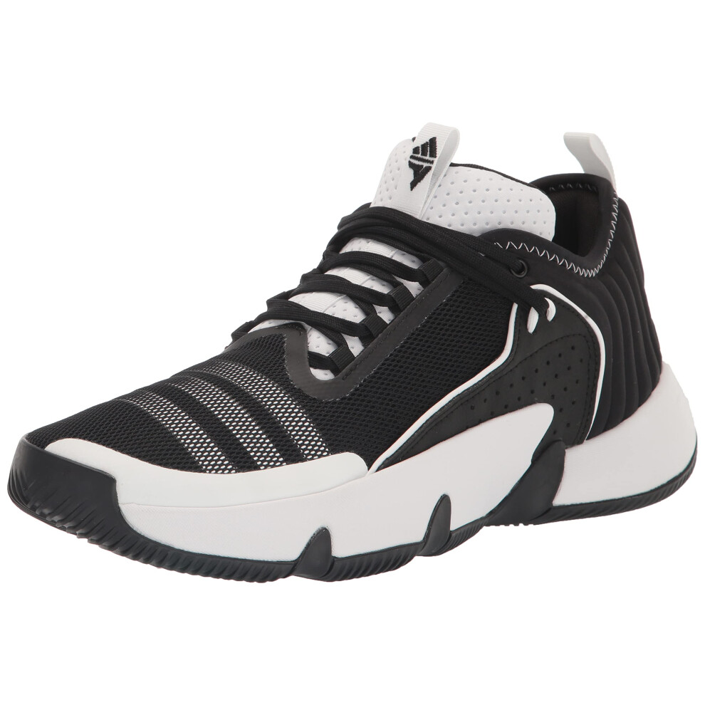 adidas Unisex Trae Unlimited Basketball Shoe  Black/White/Lucid Blue