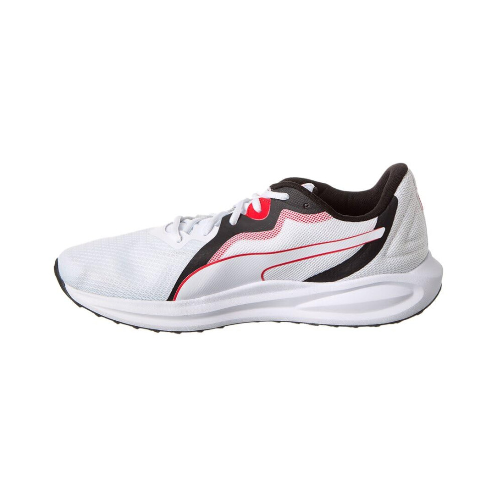 PUMA Twitch Runner Mens Running DM US WhiteHigh Risk Red