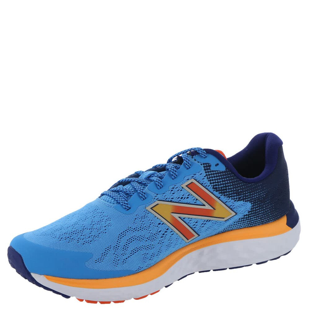 New Balance mens 680 V7 Running Shoe 10 Vibrant Sky/Vibrant Orange