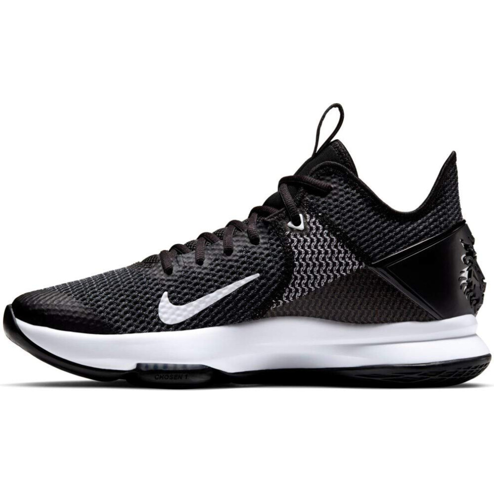 Nike Men's Basketball Shoes Multicoloured Black White Iron Grey Pure