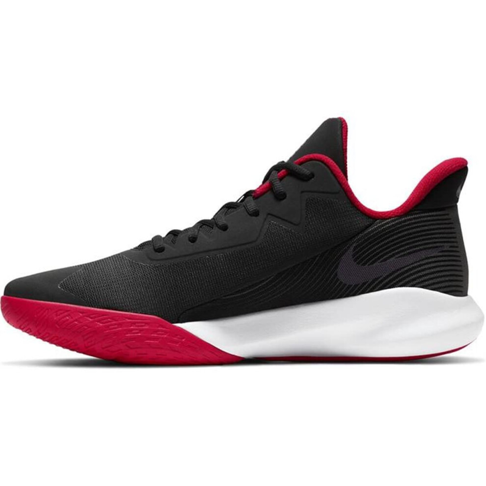 Nike mens Precision Iv Basketball Shoe  Black Red White  12