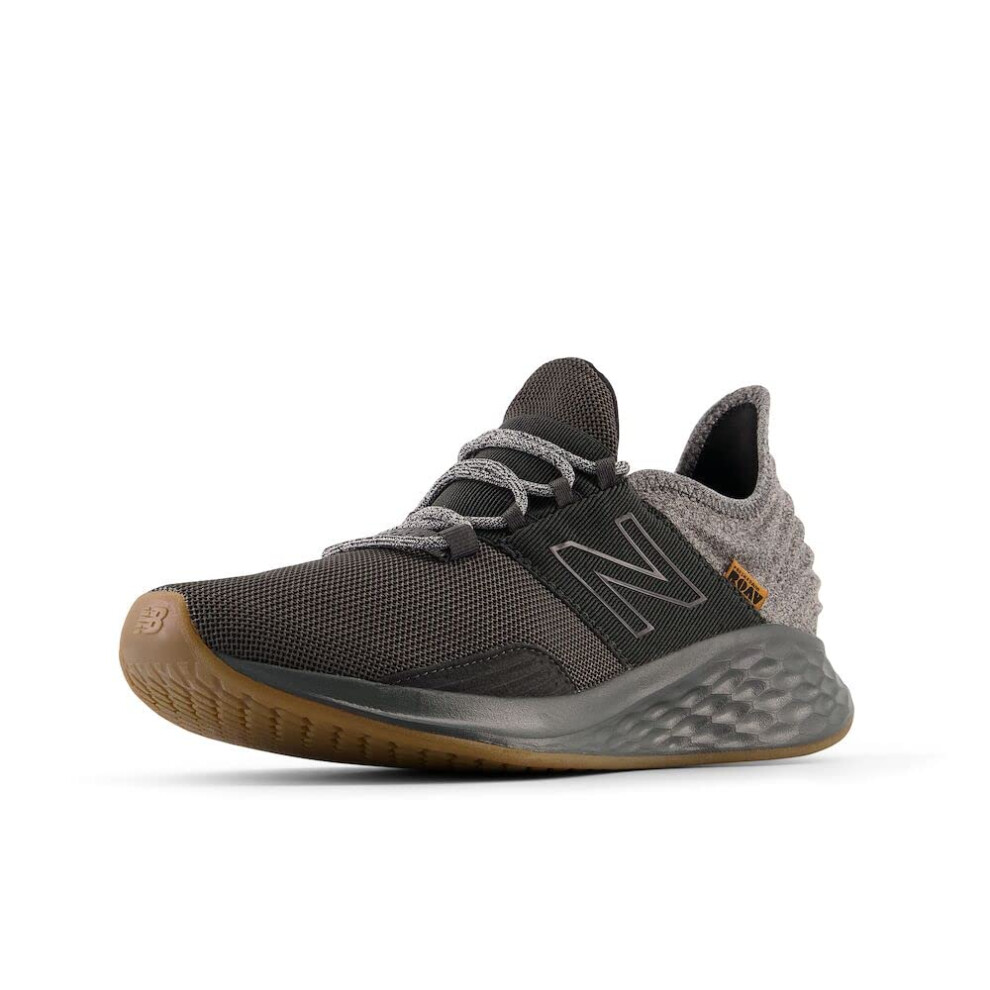 New Balance Men's Fresh Foam Roav V1 Running Shoe  Blacktop/Gum  13