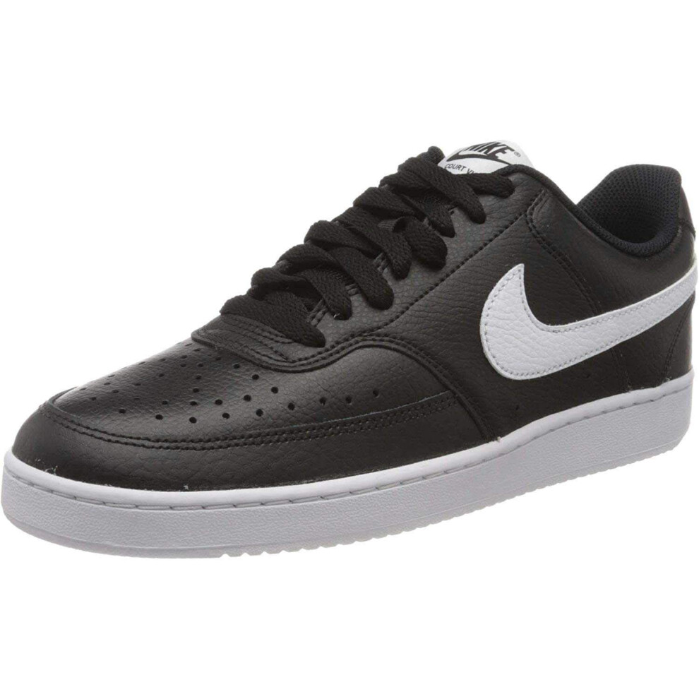 Nike Men's Court Vision Low Sneaker  Black/White-Photon Dust  8.5 Regu