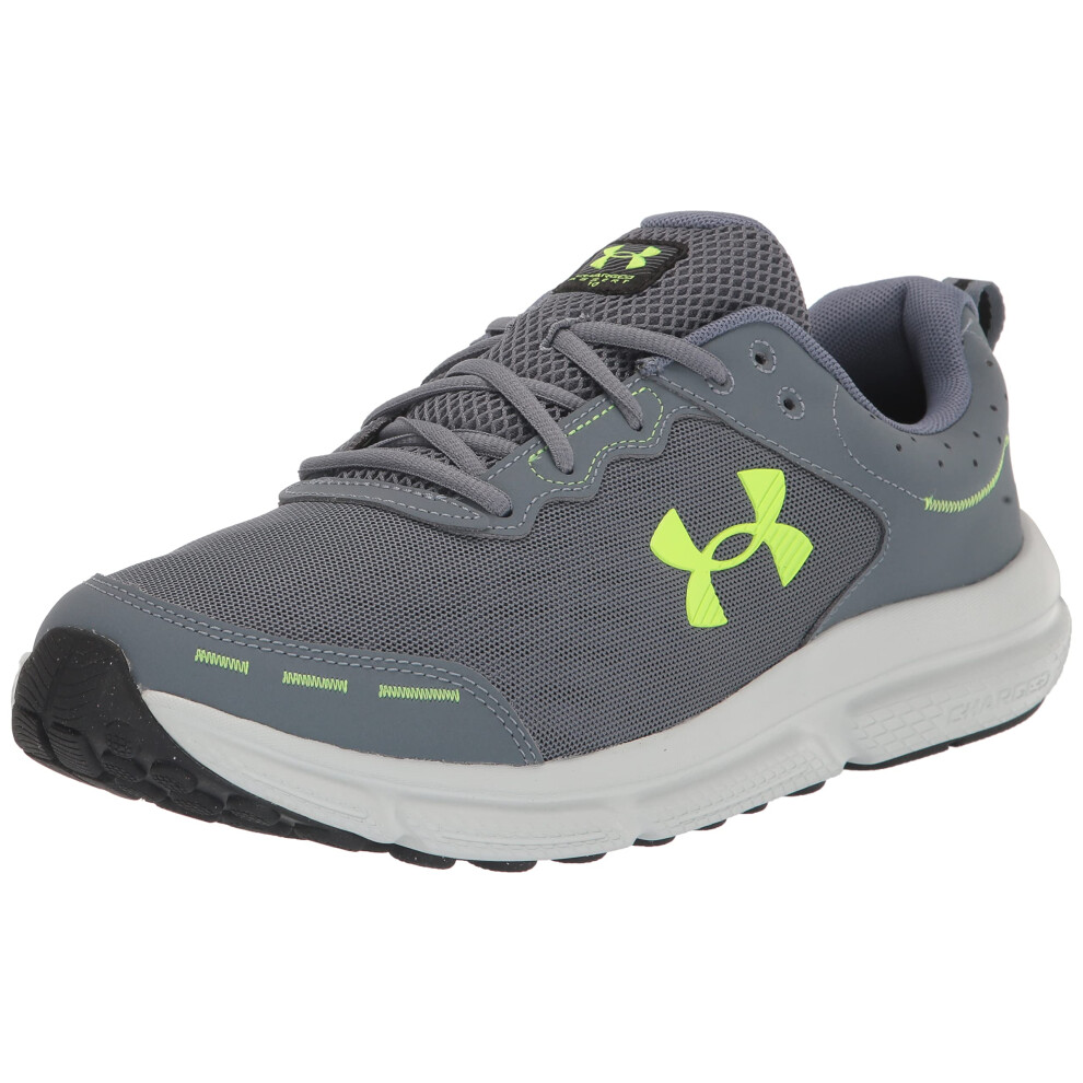 Under Armour Men's Charged Assert 10  (101) Gravel/Gravel/Lime Surge