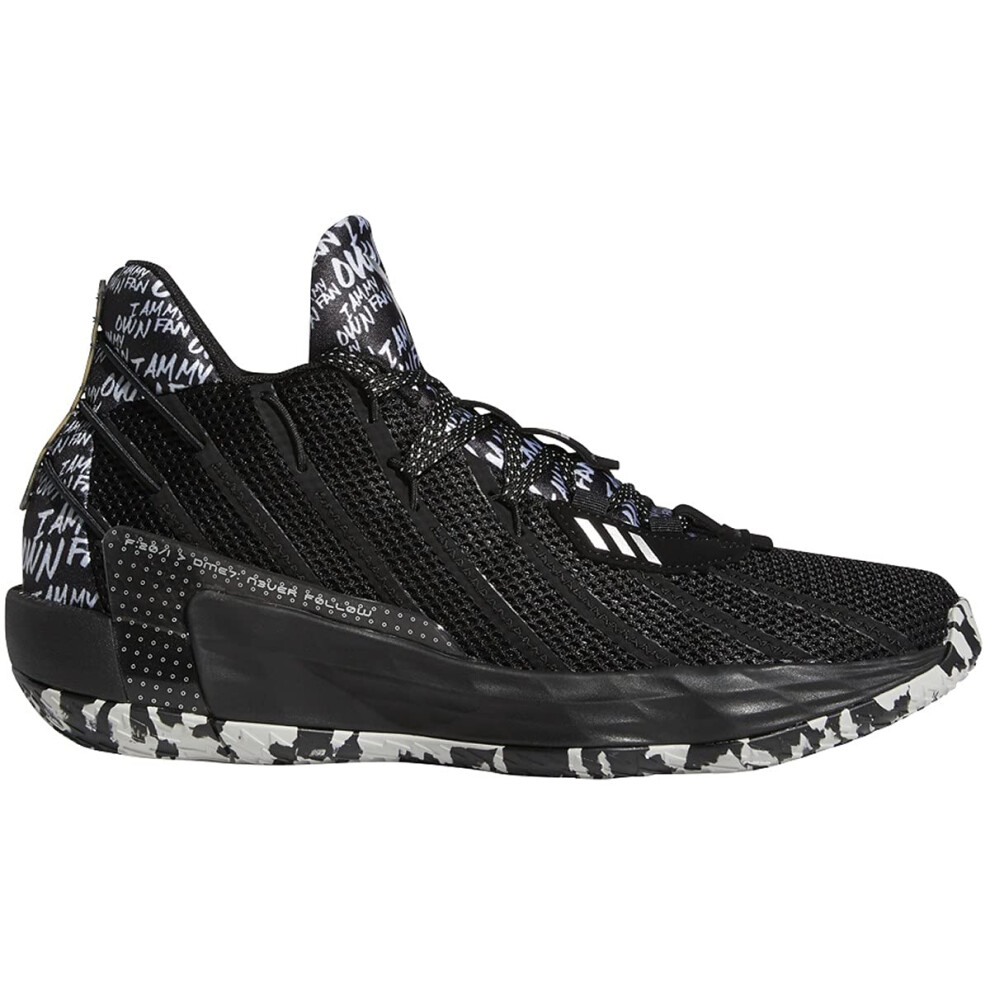 adidas Dame 7 Shoe - Unisex Basketball Core Black/Silver Metallic