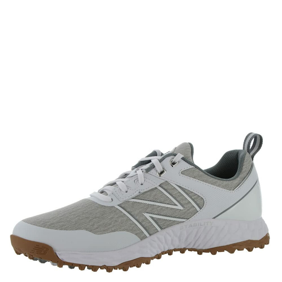 New Balance Mens Fresh Foam Contend Golf Shoe  White  10.5 X-Wide US