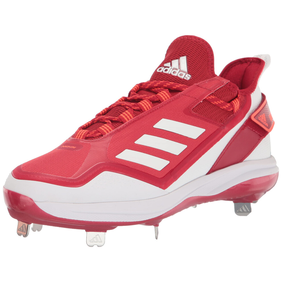 adidas Men's Icon 7 Boost Baseball Shoe  Team Power Red/White/Solar Re