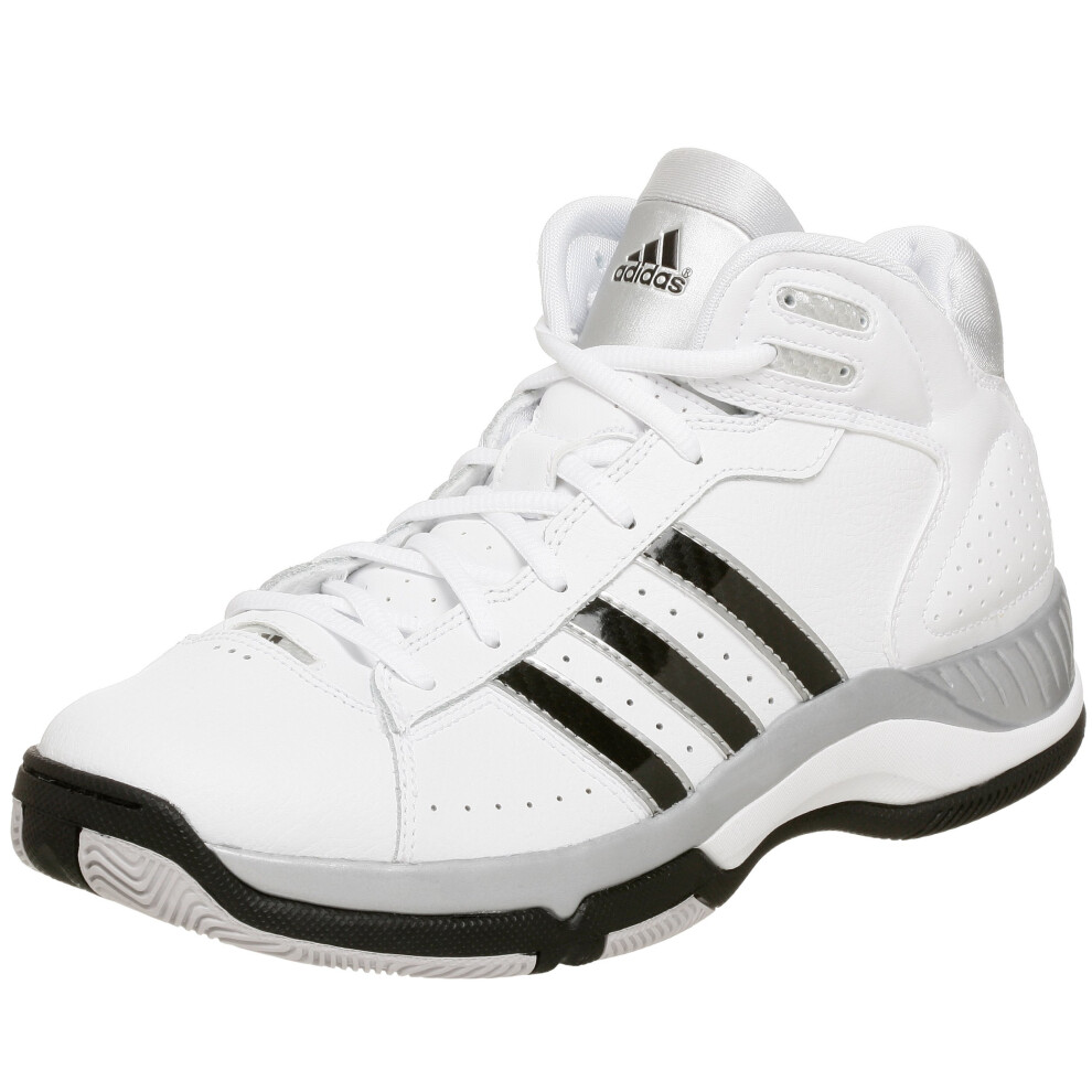 adidas Men's Blindside 4 Basketball Shoe White/Black/Silver 11.5 M