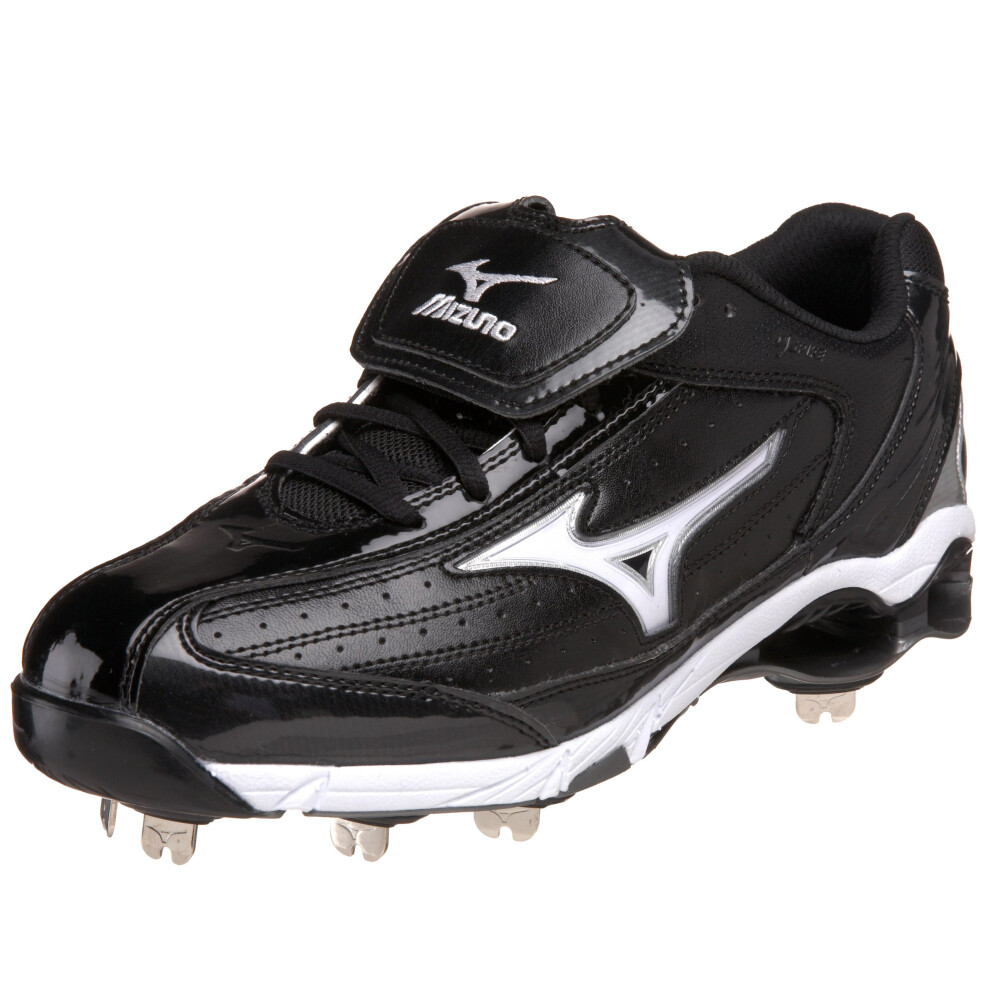 Mizuno Men's 9-Spike Classic Switch Baseball Cleat Black/White 9 M US