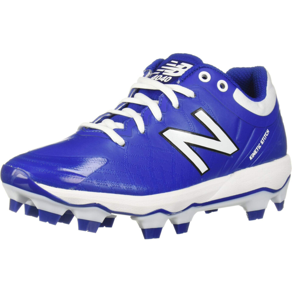 New Balance Men's 4040 V5 TPU Molded Baseball Shoe  Royal/White  13 M