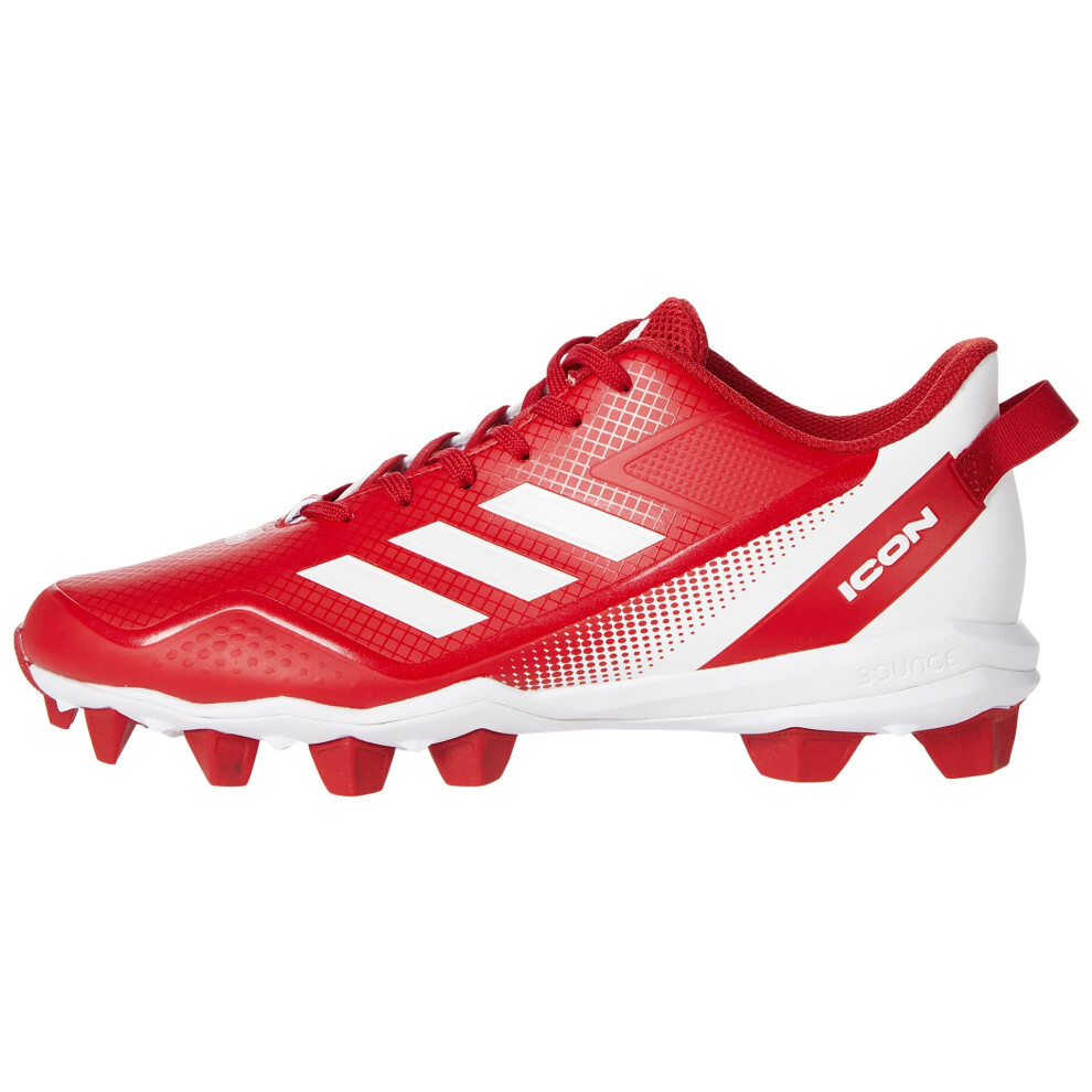 adidas Men's Icon 7 MD Baseball Shoe  Team Power Red/White/White  11.5