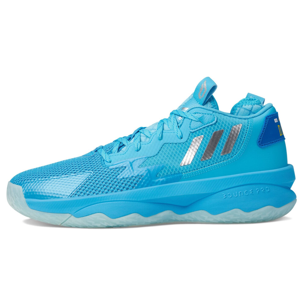 adidas Unisex Dame 8 Basketball Shoe  Signal Cyan/Silver Metallic/Shoc