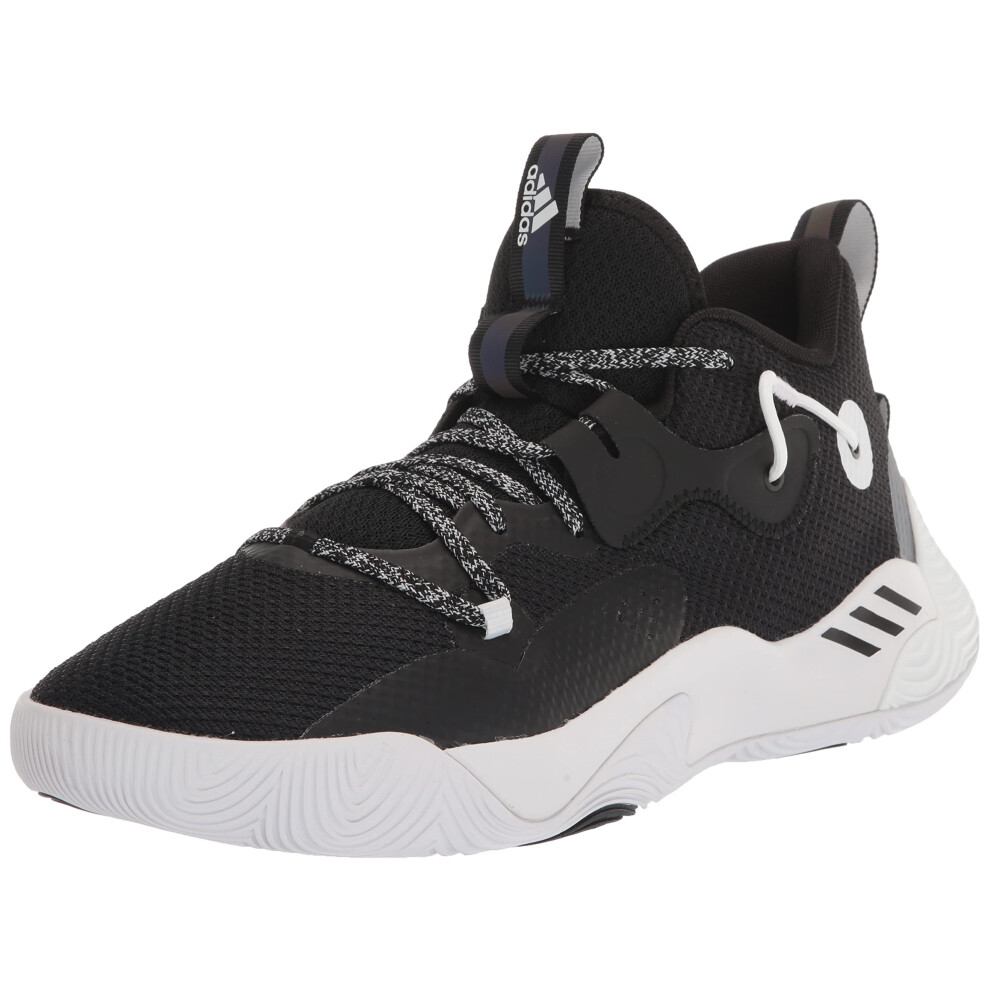 adidas Unisex Harden Stepback 3 Basketball Shoe  Core Black/White/Core