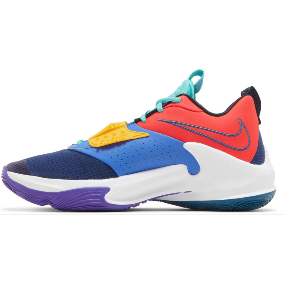 Nike Men's Zoom Freak 3 (Bright Crimson/Mystic Navy  us_Footwear_Size_