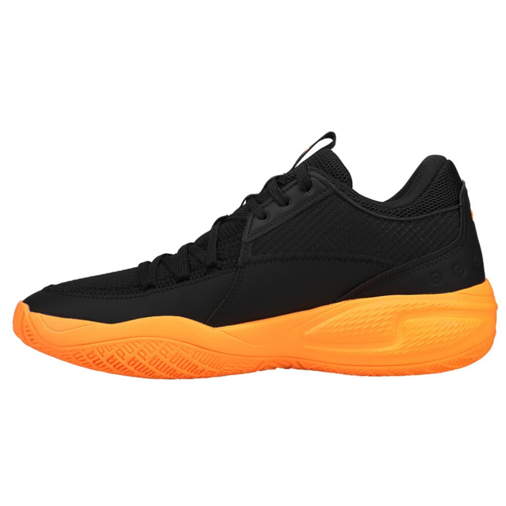 PUMA Mens Court Rider I Basketball Sneakers Shoes - Black  Orange - Si