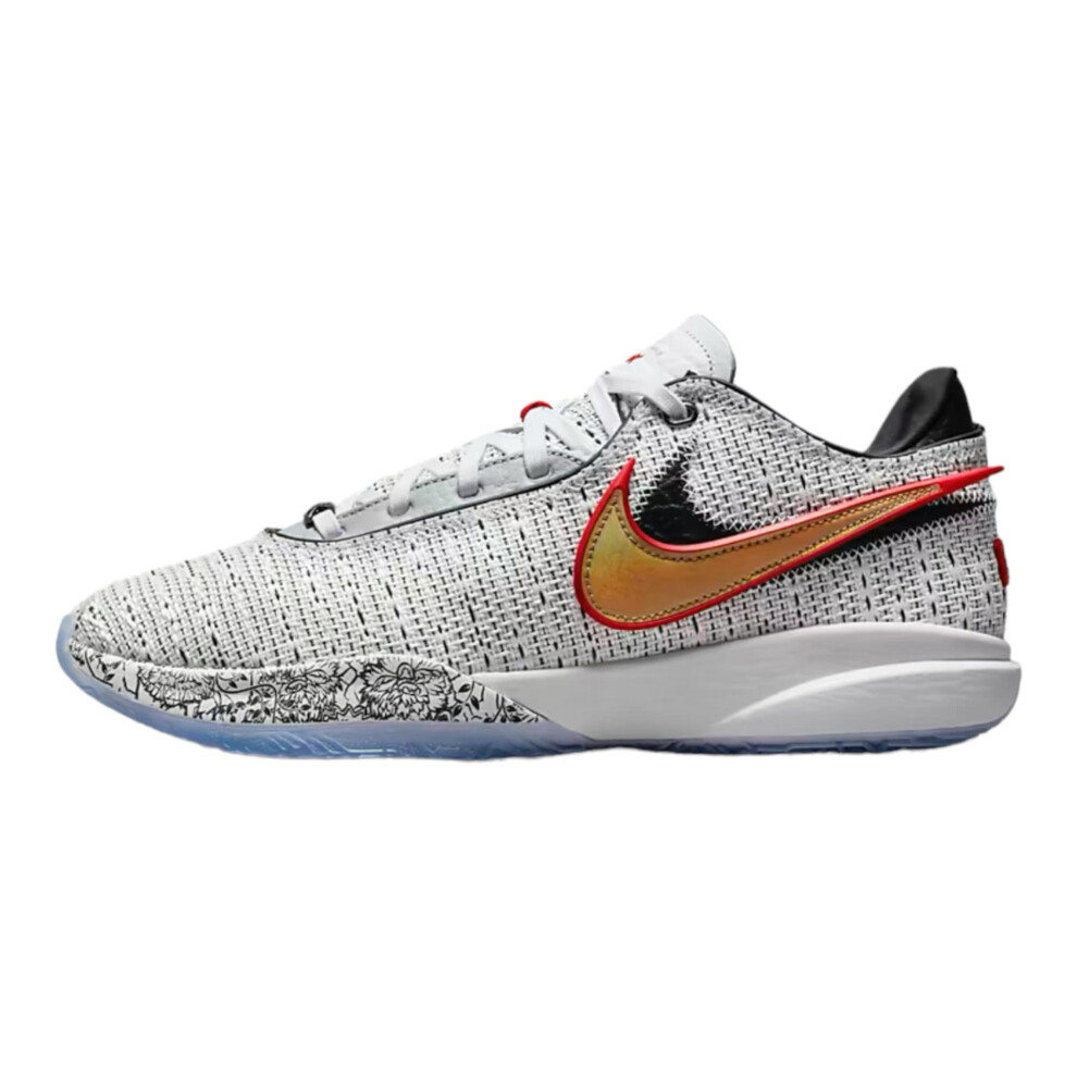 Nike Men's Lebron XX The Debut White/Metallic Gold-Black (DJ5423 100)