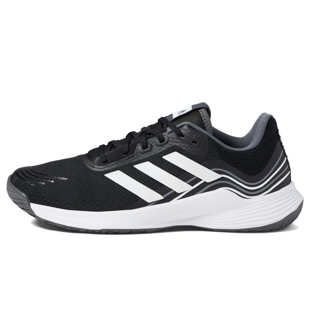 adidas Men's Novaflight Sustainable Volleyball Shoe  Black/White/Grey