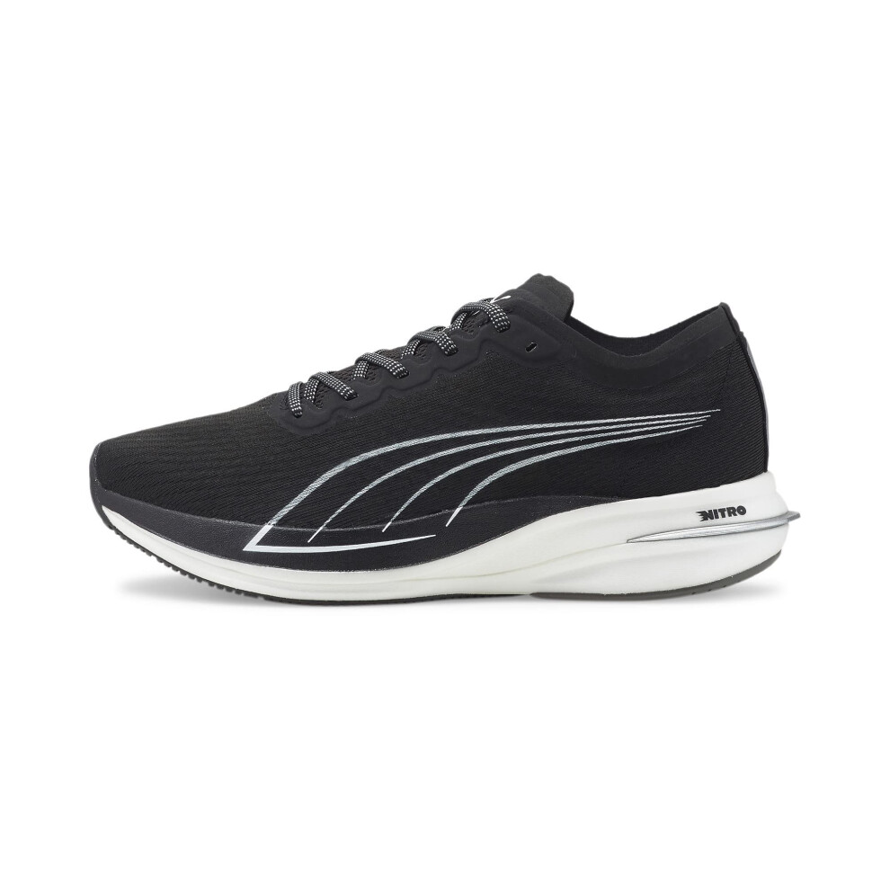 Puma Mens Deviate Nitro Running Sneakers Shoes - Black - Size 7 M