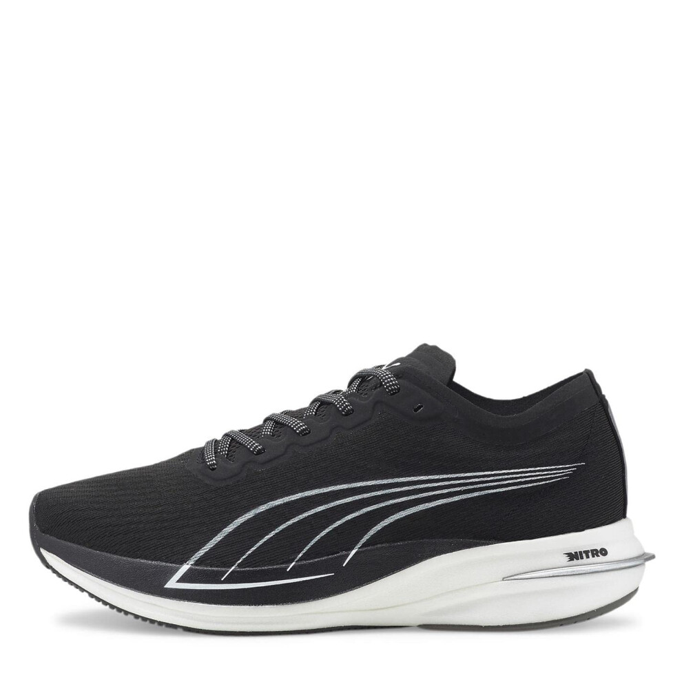 PUMA Men's Deviate Nitro Running Shoe  Puma Black-Puma White 11  8.5