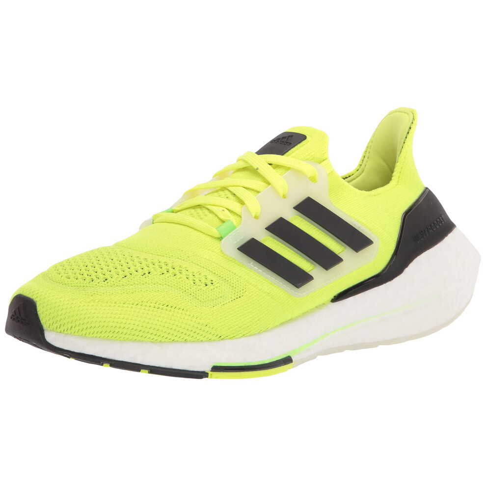 adidas Men's Ultraboost 22 Running Shoe  Solar Yellow/Black/Cloud Whit