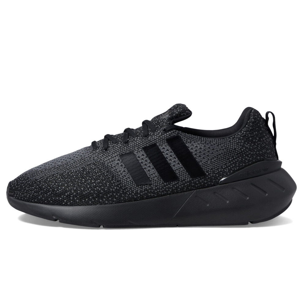 adidas Men's Swift Run 22 Sneaker  Black/Black/Grey  9