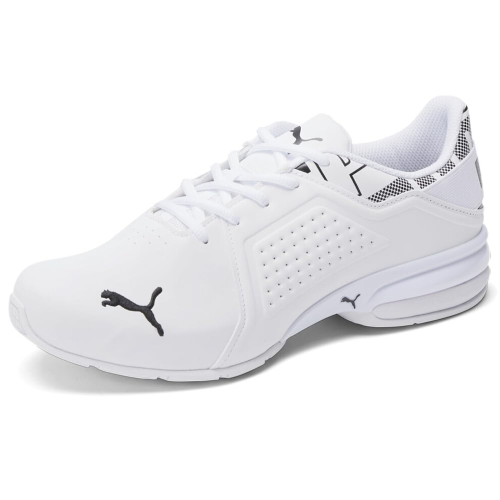 Viz Runner Repeat Mens Running Sneakers Puma White-Puma Black  11.5