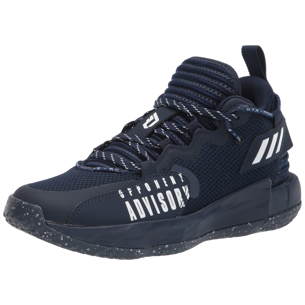 adidas Unisex Dame 7 Extply Basketball Shoe  Team Navy Blue/White/Team