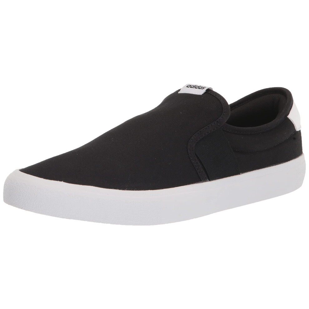 adidas Unisex Vulcraid3r Slip on Running Shoe  Black/Black/White(Q3)