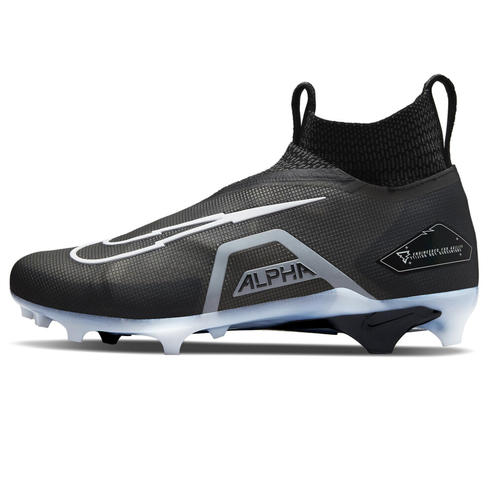 Nike Alpha Menace Elite 3""Black/White/Iron Grey Mens Football Cleat.