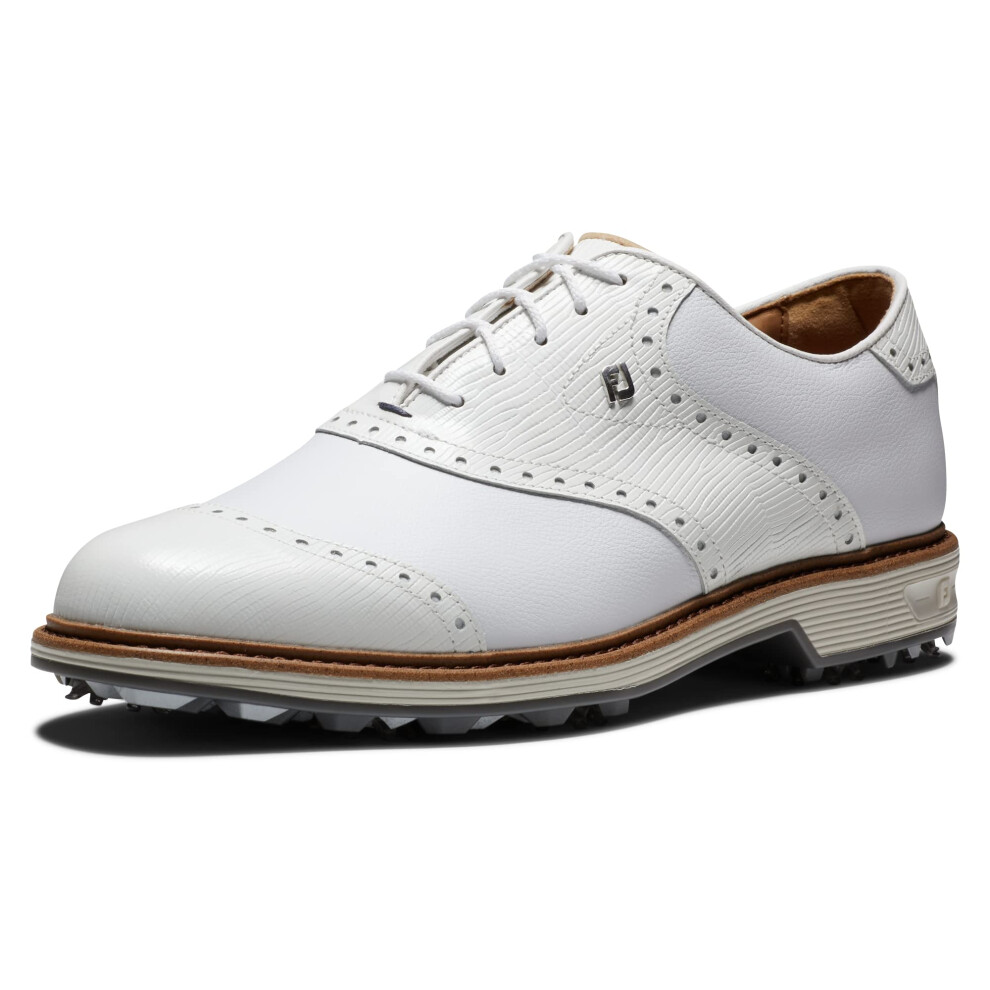 FootJoy Men's Premiere Series-Wilcox Golf Shoe  White/White  9.5 Narro