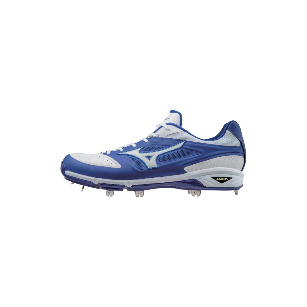 Mizuno Men's Dominant IC Baseball Shoe  Royal White  13 D US