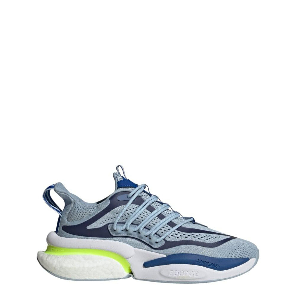 adidas Men's Alphaboost V1 Sneaker  Wonder Blue/Lucid Lemon/Team Royal