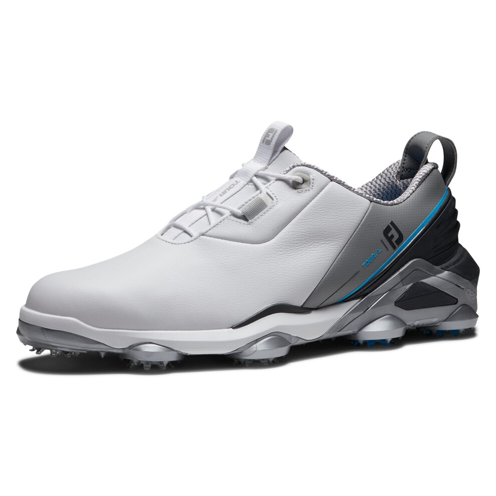 FootJoy Men's Tour Alpha Golf Shoe  White/Grey/Blue  8