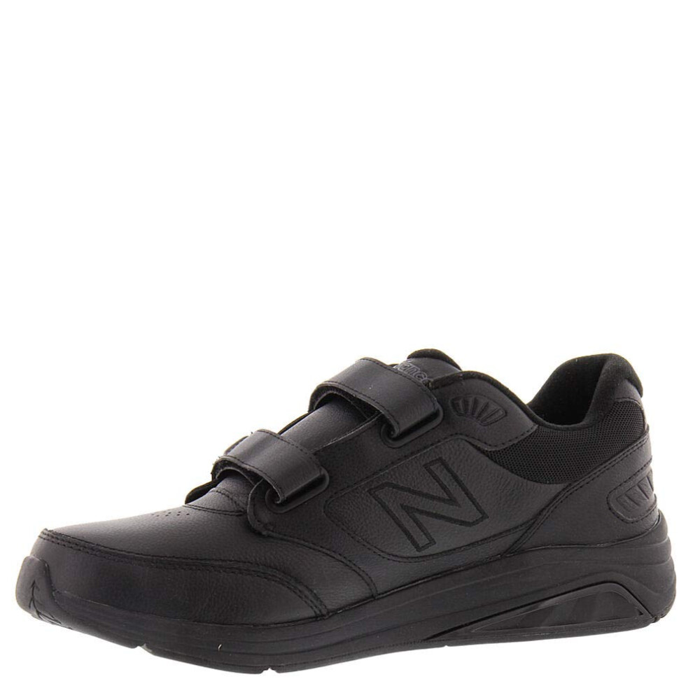 New Balance mens 928 V3 Hook and Loop Walking Shoe  Black/Black  12 US