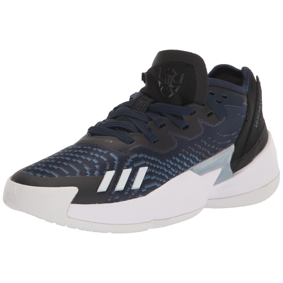 adidas Unisex D.O.N. Issue 4 Basketball Shoe  Team Navy Blue/White/Bla