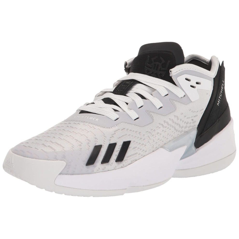 adidas Unisex D.O.N. Issue 4 Basketball Shoe  FTWR White/Grey One/Grey