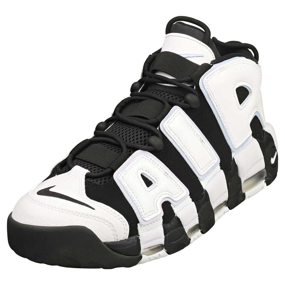 Nike mens Air More Uptempo 96 Shoes  Black/White-multi-color  9.5