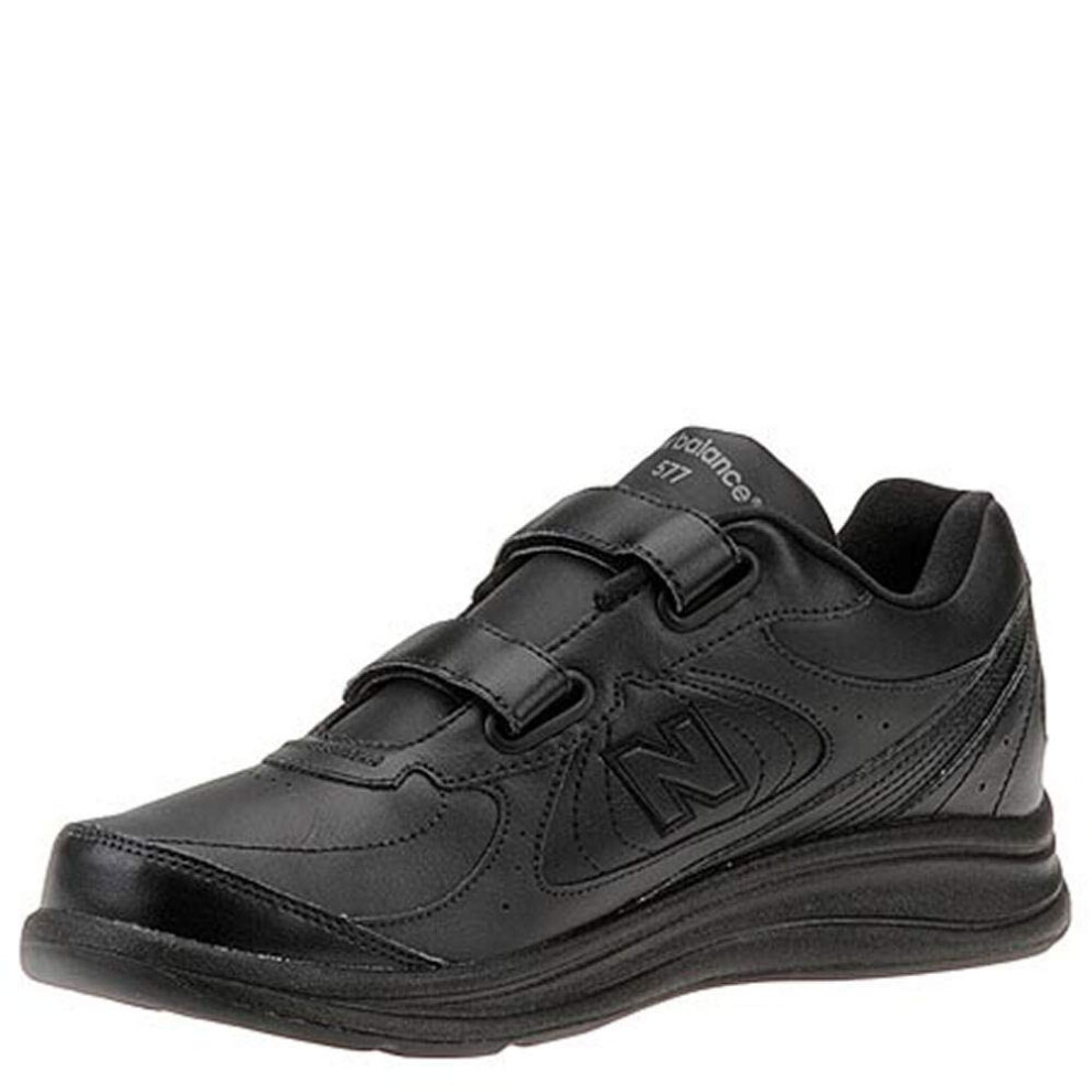 New Balance Men's 577 V1 Hook and Loop Shoe  Black  13 X-Wide