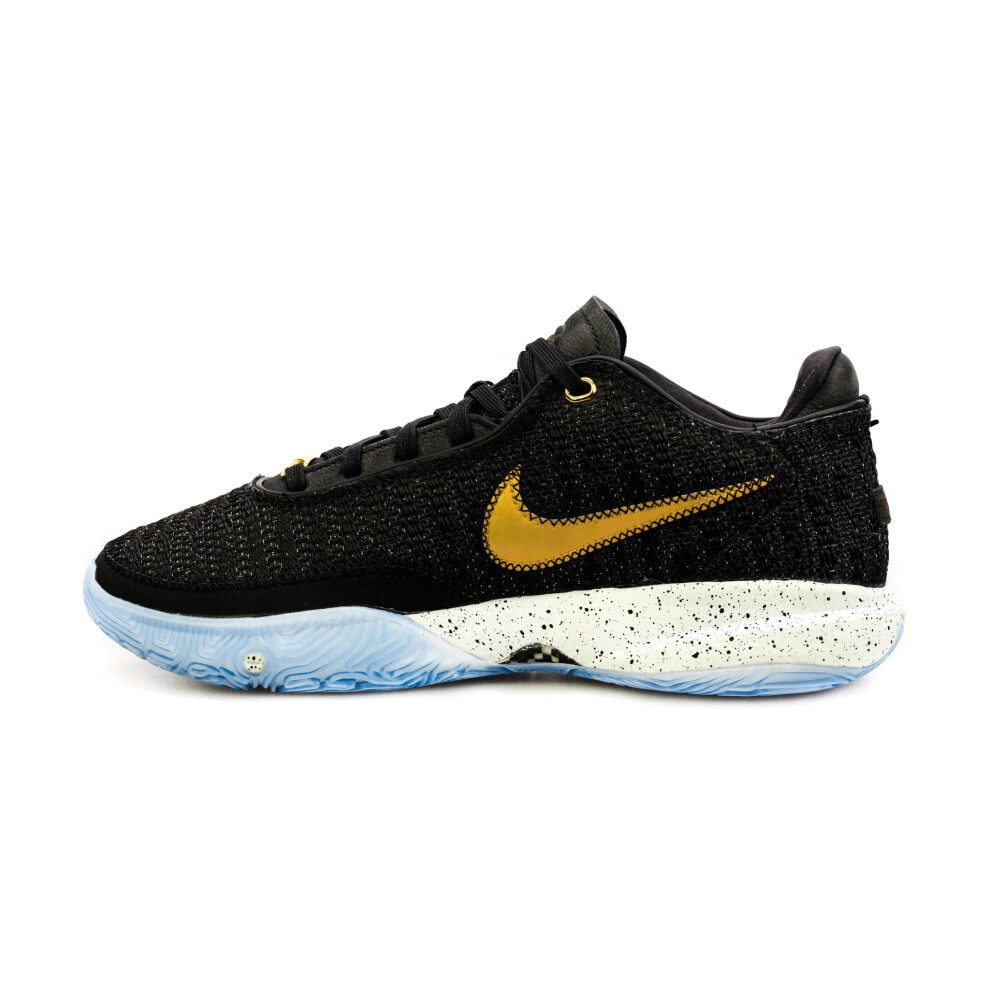 Nike Men's Lebron XX Black/Metallic Gold-White (DJ5423 003) - 10.5