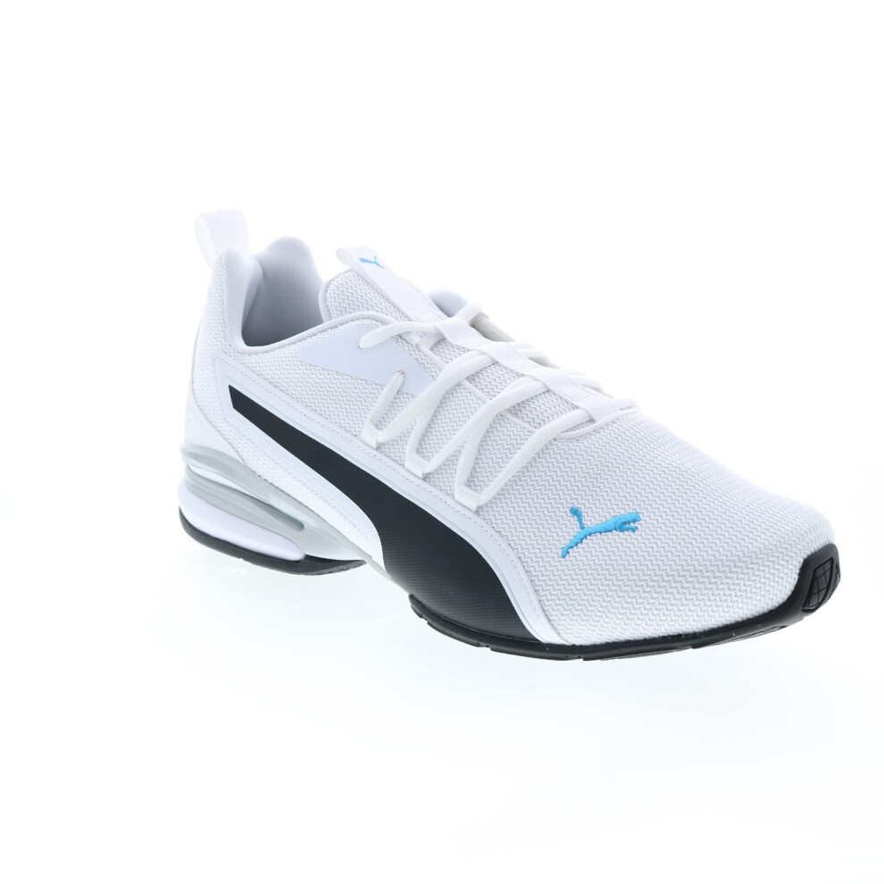 New Puma Men's Axelion NXT Running Shoe Puma White/Ocean Dive 9