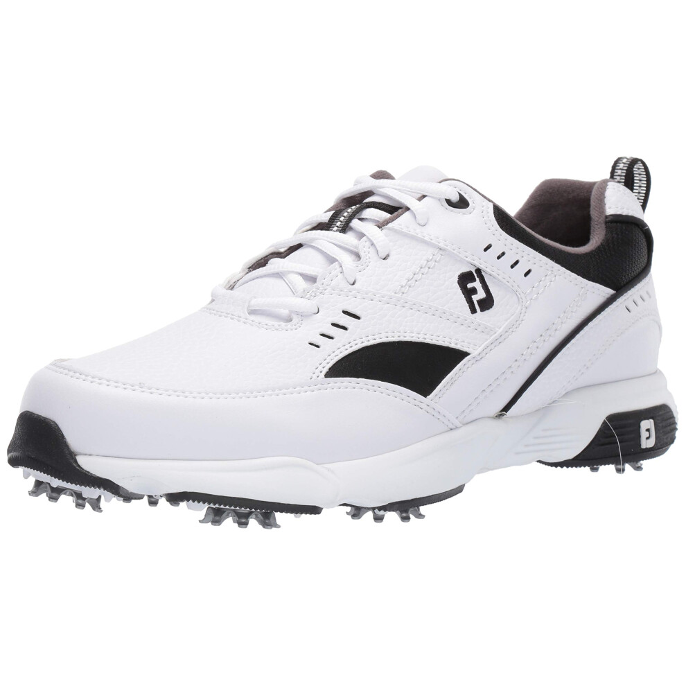 FootJoy Men's Sneaker Golf Shoes  White/Black  7.5