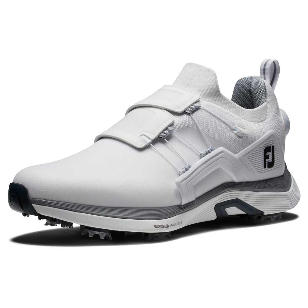 FootJoy Men's Hyperflex Boa Golf Shoe  White  8 X-Wide