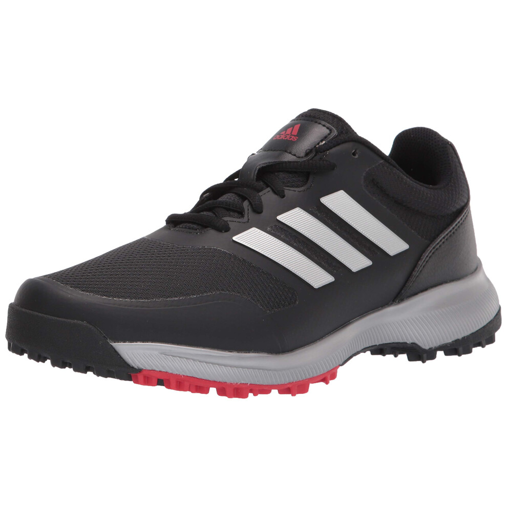 adidas Men's Tech Response Spikeless Golf Shoe  Core Black/Silver Meta