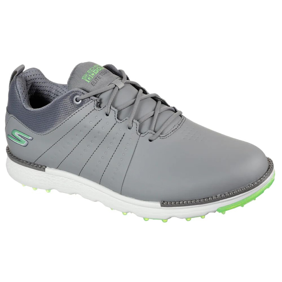 Skechers Men's Go Elite Tour Sl Waterproof Golf Shoe Sneaker  Gray/Lim