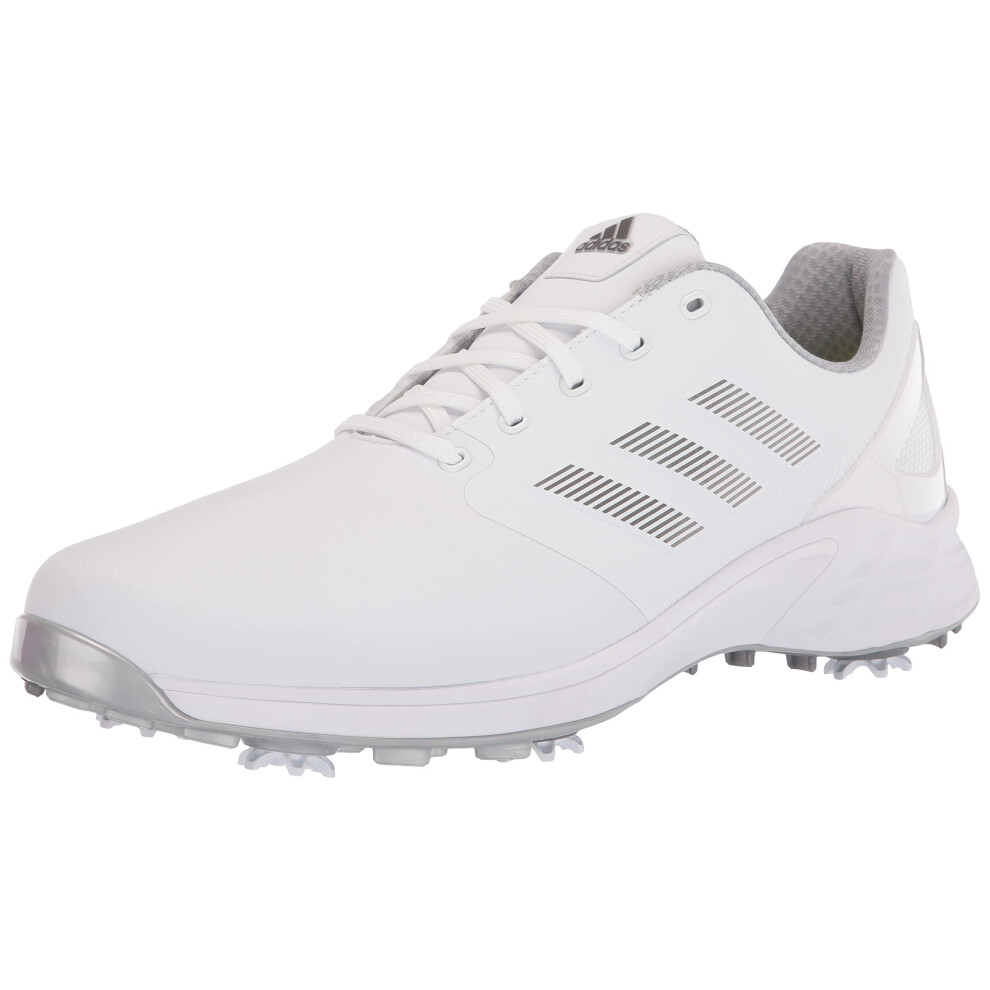 adidas Men's ZG21 Golf Shoes  Footwear White/Dark Silver Metallic/Silv