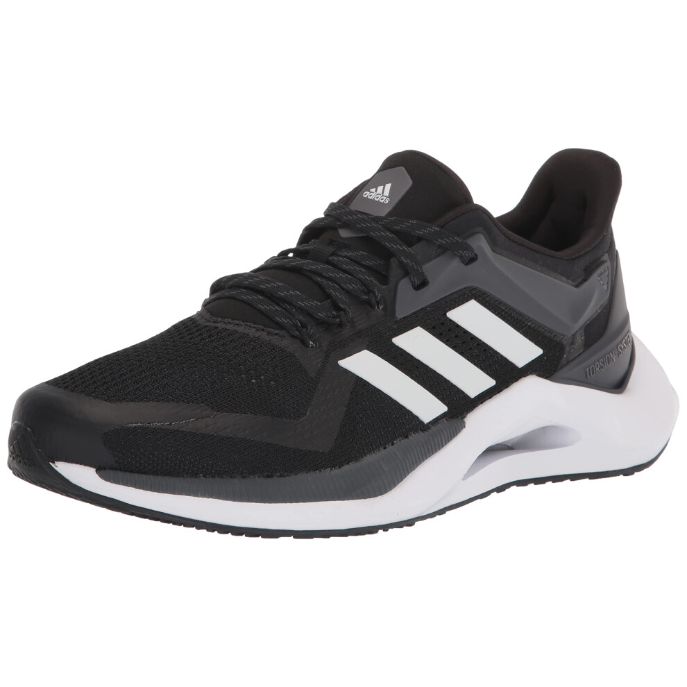 adidas Unisex Alphatorsion 2.0 Running Shoe  Core Black/White/Carbon