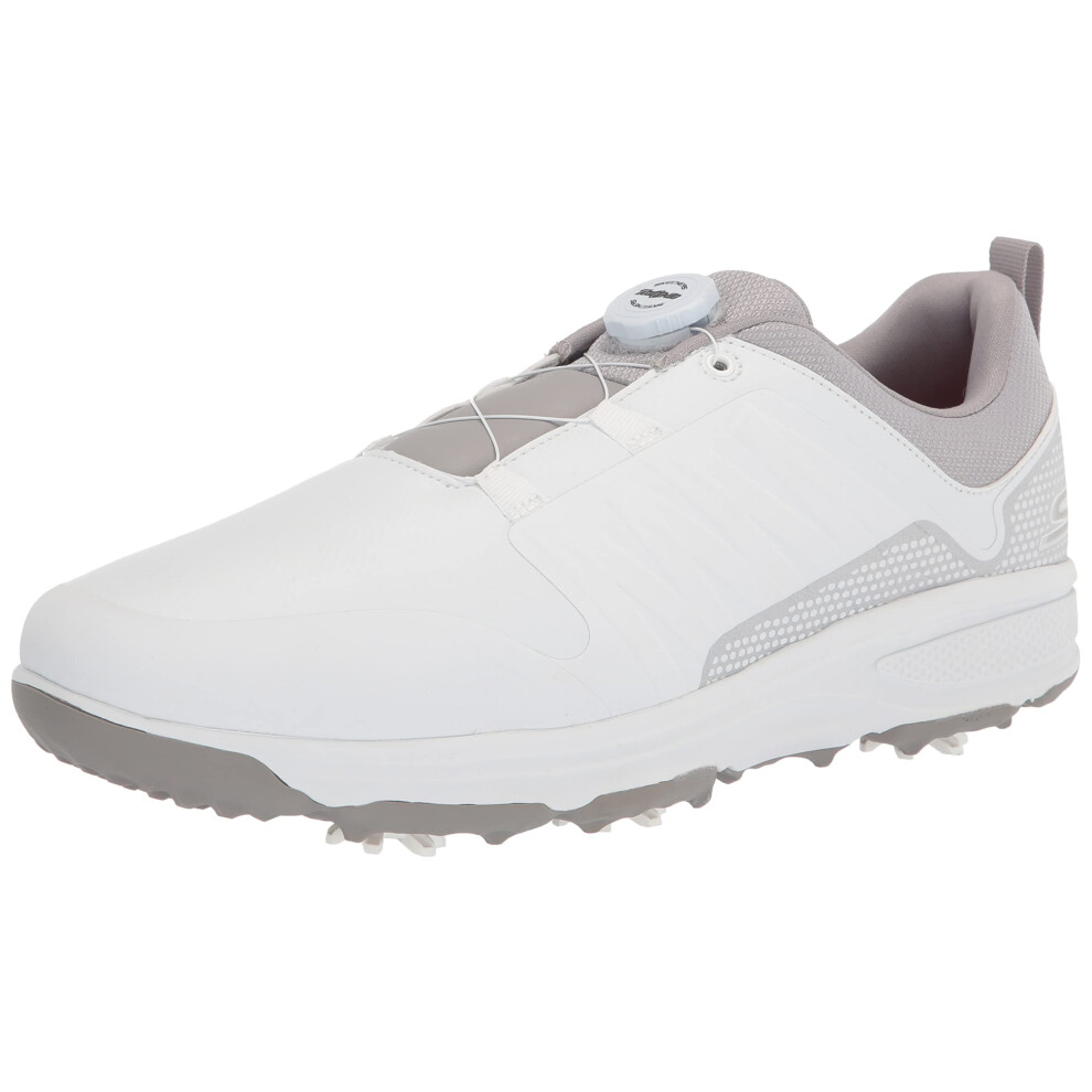 Skechers Men's Torque Twist Waterproof Golf Shoe  White/Gray  11.5