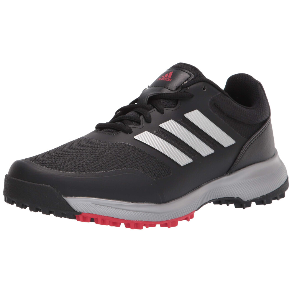 adidas Men's Tech Response Spikeless Golf Shoes  Core Black/Silver Met