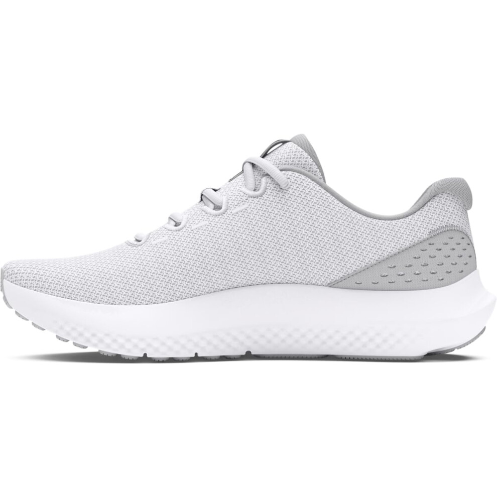 Under Armour Men's Charged Surge 4  (100) White/Halo Gray/Black  9.5