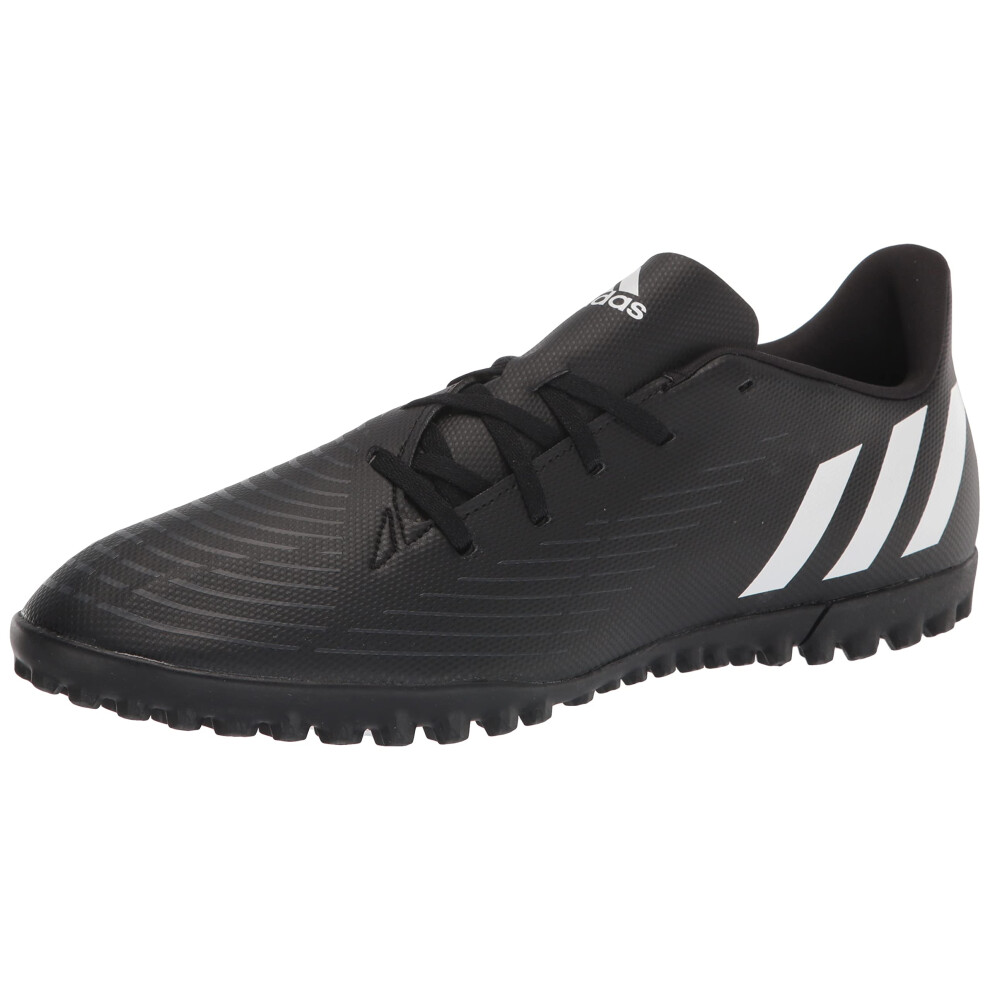 adidas Unisex Predator Edge.4 Turf Soccer Shoe  Core Black/White/Vivid